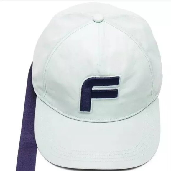 New Fenty Puma By Rihanna Embordered  F Cap Bay Mint Evening Blue Unisex Hat - Picture 2 of 14